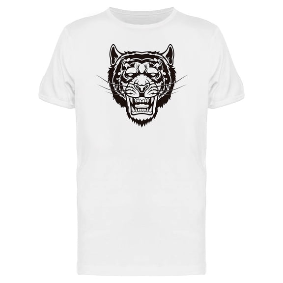 Tiger Angry Face Vintage Tee Men's -Image by Shutterstock