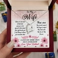 thumbnail image 5 of To My Wife Necklace Gift - You Are My Greatest Support - Mother's Day, Birthday, Christmas Present, Gift For Wife - Forever Love Necklace - White Gold or Yellow Gold - Gift Box, 5 of 5