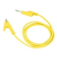 thumbnail image 4 of Banana Plug Test Leads, Electrical Portable Test Flexible Brass Cable Injection Molding Silicone Sheath  For Car Battery Yellow, 4 of 8