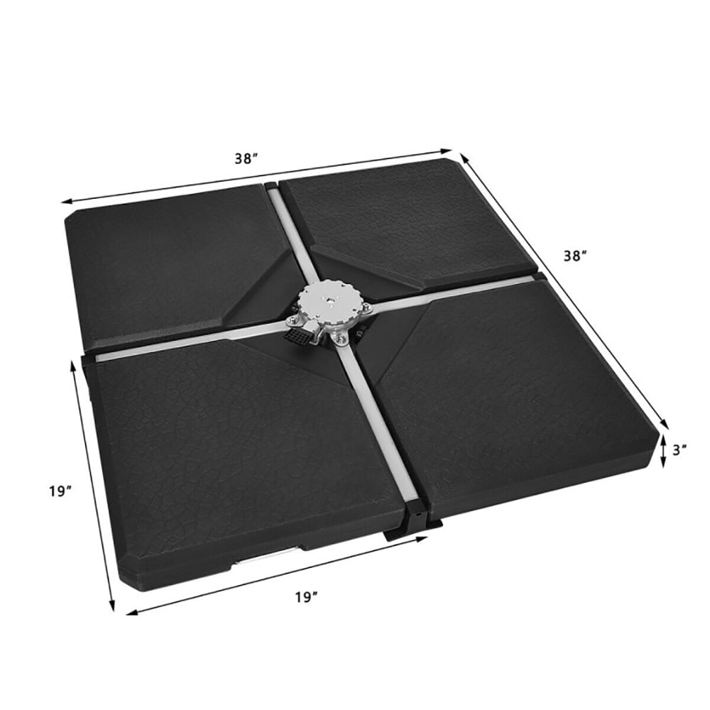 Aimee Lii Square Fillable Patio Umbrella Base Set with Handle and Funnel, Patio Umbrella Base Aimee Lii Square Fillable Patio Umbrella Base Set with Handle and Funnel, Patio Umbrella Base