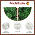 thumbnail image 3 of Sikiie Natural Green Leaves Christmas Tree Skirt, Christmas Tree Decorations, Christmas Decor, Tree Mat Decoration(30-48IN)-30", 3 of 6