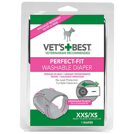 Vet's Best Washable Female Diaper - XXS/XS, Ideal for females in Heat By Vets