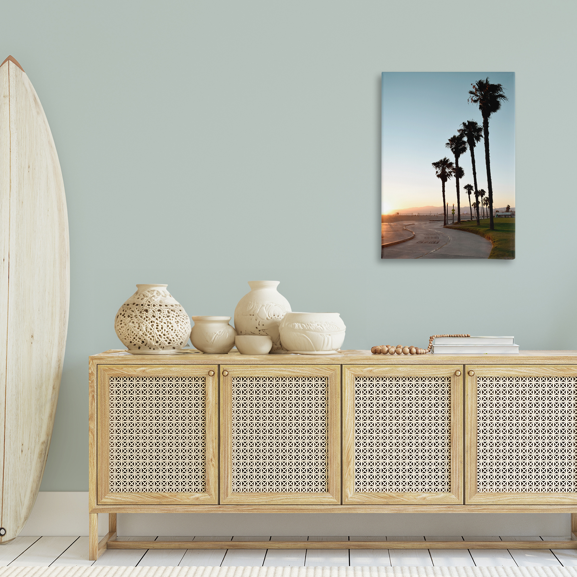 Stupell Industries Clear Day Palm Trees Landscape & Nature Photography Wrapped Canvas Art Print Wall Art, 24 x 36