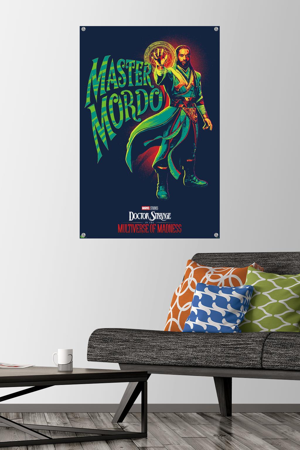 Marvel Doctor Strange in the Multiverse of Madness - Master Mordo Wall Poster with Pushpins, 22.375" x 34"