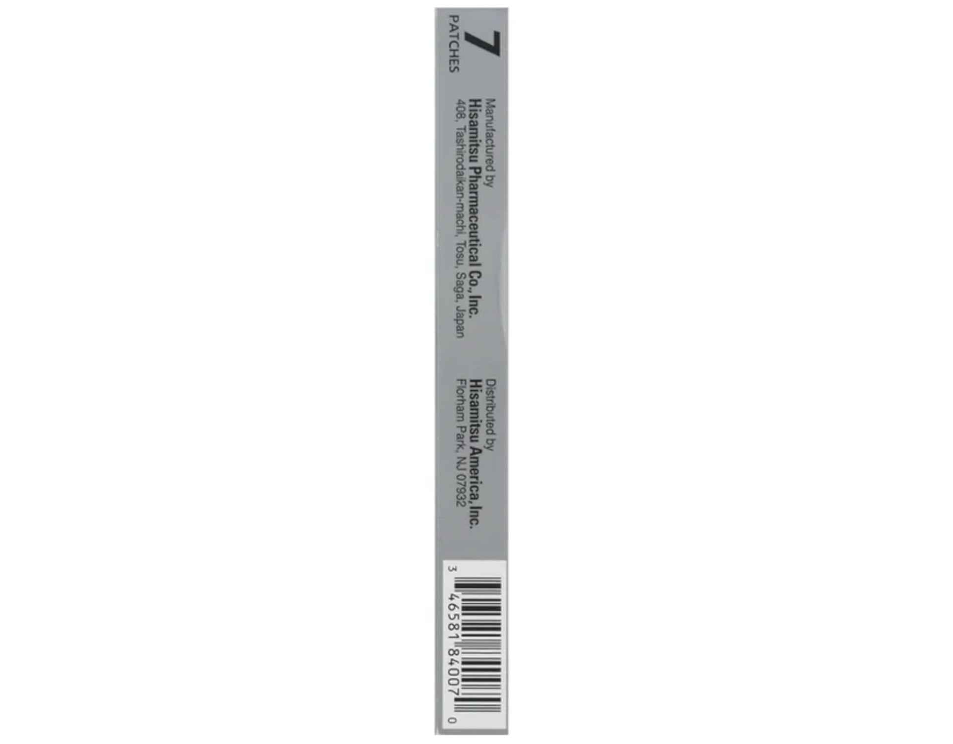 Salonpas Pain Relieving Flex Patch Lidocaine 4%, 7 Count - Pack of 5