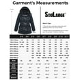 thumbnail image 6 of Soularge Women's Plus Size Winter Jacket Insulated Puffer Jacket Windproof Hooded Winter Coat Navy 6X, 6 of 7