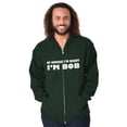 thumbnail image 5 of Course Im Right Im Bob Zip Hoodie Sweatshirt Men Brisco Brands 5X, 5 of 6