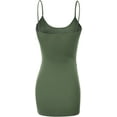 thumbnail image 4 of Women & Juniors Adjustable Spaghetti Strap Basic Camisole Long Tunic Tank Top, 4 of 5