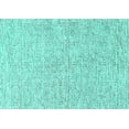 thumbnail image 1 of Ahgly Company Machine Washable Indoor Rectangle Solid Turquoise Blue Modern Area Rugs, 7' x 9', 1 of 4
