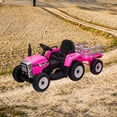 thumbnail image 4 of 12V Kids Electric Ride-On Tractor with Trailer – 7-LED Headlights – MP3/USB Player – 2+1 Gear Shift – Remote Control – Slow Start – Battery Powered – 35W Motor – EVA Tread Tires, 4 of 86