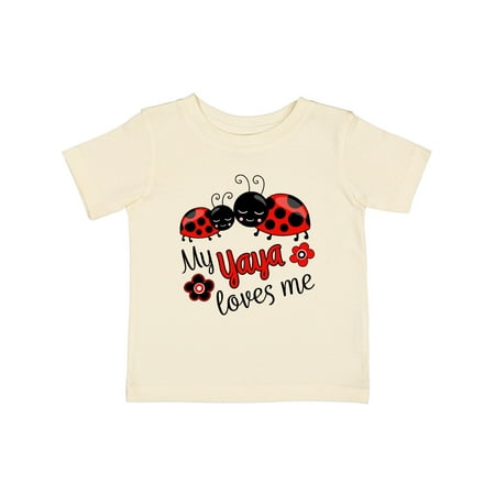 

Inktastic My Yaya Loves Me with Cute Ladybugs Gift Baby Boy or Baby Girl T-Shirt