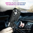 thumbnail image 4 of 3-in-1 Entronix Heavy Duty Case Bundle for iPhone 16 Plus, Shockproof Rugged Cover with Rotating Holder Ring and 2 Clear Tempered Glass Screen Protectors, Black, 4 of 8