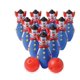 thumbnail image 1 of Juego de bolos de payaso de plástico para niños - Juego de 12 piezas | Ideal para regalo de cumpleaños, para niños, para la familia, en el interior, divertido, actividad de juego. J&J's ToyScape 611193173299, 1 of 1