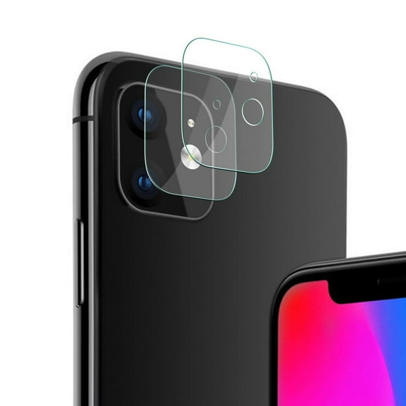 [2 Pack] Compatible with iPhone 11 6.1 inch Camera Lens Protector Transparent Flexible Tempered Glass Protector-High Definition with 2.5D Round Edge [Anti-Scratch] Protector