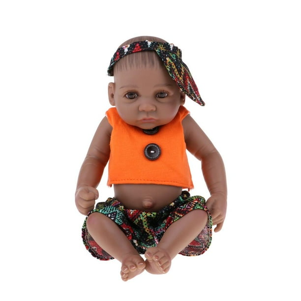 Muñeca de bebé de silicona negro pulgadas, juguete niños y niñas, regalos a  Yotijar Juguete de la muñeca de la vida real