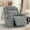 Gray, variant on Bonzy Home Extra Wide Manual Recliner Chair in Soft Gray Fabric,Overstuffed Recliner，Gray