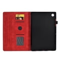 thumbnail image 5 of Dteck Case for Samsung Galaxy Tab A8 10.5 X200 X205,Magnetic Leather Flower Pattern Card Slots Smart Case Shockproof Rubber Kickstand Cover,Red, 5 of 6