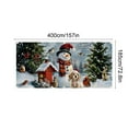 thumbnail image 3 of Christmas Garage Door Cover Decorations, Garage Christmas Buddy Banner Xmas Snow Santa Hanging Decoration Photography Wall Backdrop for Xmas Home Holiday Decor, 157*75In, 3 of 6