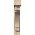 thumbnail image 2 of Ekena Millwork 8"W x 42"D x 42"H Merced Block Rough Sawn Bracket w/ Offset Brace, Douglas Fir, 2 of 25