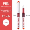 thumbnail image 1 of 0.5mm F /0.38mm EF Extra Fine Nib Disposable Classic Fountain Pens For Writing For Student Office Painting & Creative Projects EF-Red 12pcs, 1 of 6