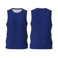 thumbnail image 2 of Gaeub Navy Blue Men's Mesh Basketball Jersey, Quick-Drying Sleeveless Top S-4XL, Loose Muscle Tank Top -XX-Large, 2 of 9