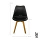 thumbnail image 4 of Set de Comedor Mesa Transparente con vidrio + 4 Sillas Tulip negro, 4 of 7