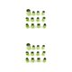 thumbnail image 1 of Billuyoard 12 piezas de accesorios de molde para picar, molde de émbolo de verduras, fabricación de Fondant multiusos, troquel para celebración, Verde 2piezas Billuyoard CBP445732, 1 of 5