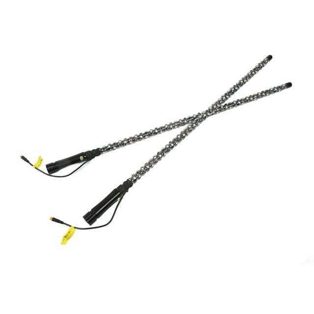 LED Spiral Whip Light, 12-24V 2pcs 366 Modes Chasing Whip Lamp RGB Color For Boat For Truck For ATV