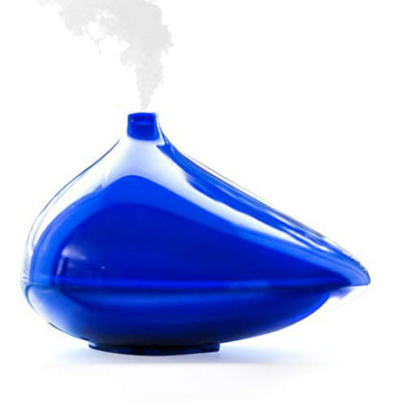 Zaq Essential Oil Diffuser Gem Blue Litemist Aromatherapy 230 Ml Capactiy - High Quality- Home Office Auto Shut Off, White