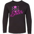 thumbnail image 3 of Inktastic Big Sister with Polka Dots Long Sleeve Youth T-Shirt, 3 of 5