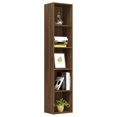 thumbnail image 3 of vidaXL Book Cabinet Brown Oak 40x30x189 cm Engineered Wood, 3 of 5