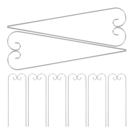 Beaupretty 20Pcs Shepherd Hooks for Outdoor Garden Hanging Plants Lanterns Durable Metal