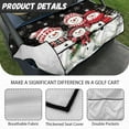 thumbnail image 5 of Yuyamidu Adorable Snowflake Golf Cart Seat Covers, Soft and Comfortable Golf Cart Seat Towel Blanket with Front Pockets for 2 Passenger Seats, Cute Christmas Club Car Golf Cart Accessories, 5 of 7