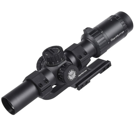 WESTHUNTER HD-S 1-5X24 IR Compact Scope, Illuminated Reticle Sights, One Piece Mount