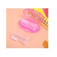thumbnail image 3 of Baby Silicone Finger Toothbrush with Box Toddler Convenient Durable Portable Transparent Train Toothbrush, 3 of 5