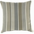 thumbnail image 5 of Jordan Manufacturing Sunbrella 16" x 16" Milano Char Gray Stripe Square Outdoor Throw Pillow (2 Pack), 5 of 10