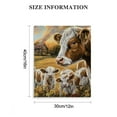 thumbnail image 3 of Sheronv Cow and Calves Fine Art Aesthetic Poster Print Wall Painting for Home Decor, Wall Art Painting for Living Room Bedroom Office 12x16 in, 3 of 5