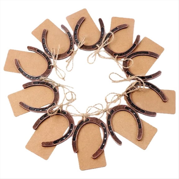 New Arrivals 10Pcs Good Lucky Horseshoe Card Wedding Favors with Tags