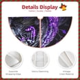 thumbnail image 4 of KLL Purple Plant White Tiger Christmas Tree Skirt 36" ,Party Decorations Farmhouse for Christmas Decorations Holiday Party, 4 of 6
