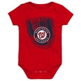 thumbnail image 3 of Infant Navy/Red/White Washington Nationals Minor League Player Three-Pack Bodysuit Set, 3 of 4