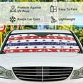 thumbnail image 4 of Car Windshield Sun Shade Vintage American Stars Striped Stripes Sun Visor Protector Foldable Cover For Car Truck SUV Van Women Men 51x27.5inch Keep Vehicle Cool, 4 of 5