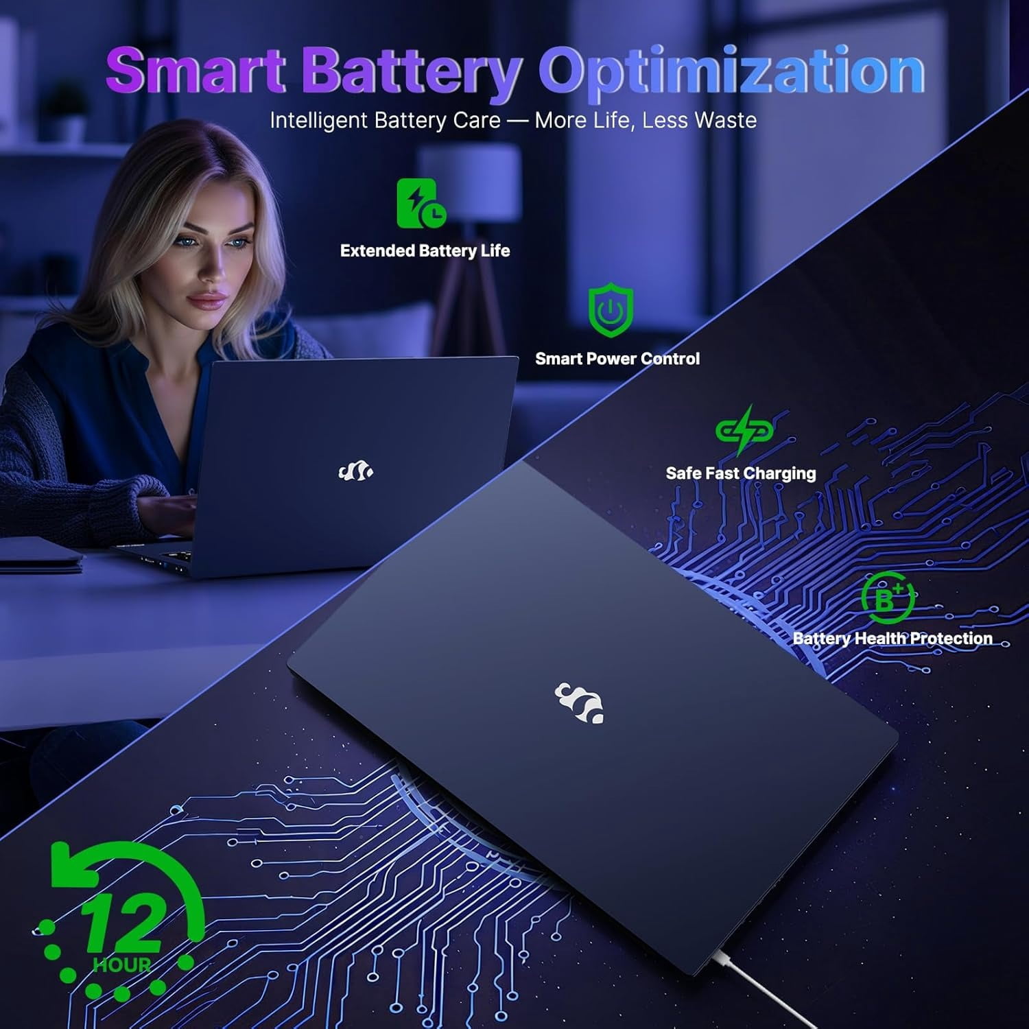 Nimo Gaming Laptop 17.3" Ryzen 9 8945HS,32GB RAM, 1TB SSD, Radeon 780M Graphics, PD 100W Type-C 4.0, AI&VR Ready Copilot+ PC, Backlit Keyboard Fingerprint
