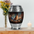 thumbnail image 7 of MUKTIVE Sparrow Adult Urn for Ashes for Women Cremation, Funeral Black Keepsake Urn for Men, Large Burial Urns for Parents Remains(1 Large, 4 Keepsake), 7 of 7