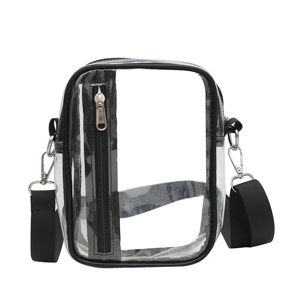 Bolso Transparente Crossbody Messenger Bag PVC Mujeres Con Estadio Correa Hombro Ajustable Aprobado para Concierto Viajes Y Eventos Deportivos