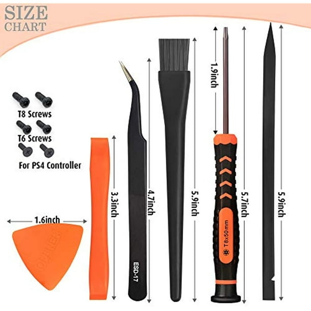 TECKMAN T6 T8 T9 T10 Torx Security Screwdriver Set Repair Kit for