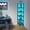 Black, variant on Corner Shelf with LED Lights, 6-Tier Corner Bookshelf,  Organizer Book Shelf Shelves Steel Frame Display Stand with Living Room, Bedroom, Study,