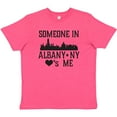 thumbnail image 3 of Inktastic Albany New York Skyline Someone Loves Me Youth T-Shirt, 3 of 5