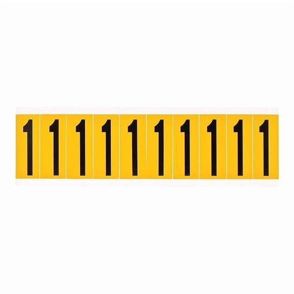 Brady Number Label,1-15/16in.H Character,Vinyl 1534-1