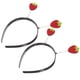 thumbnail image 3 of Diadema de fresa (2 unidades) - Diadema infantil con diseño de frutas, 3 of 7