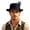 1-Navy4058, variant on XIAOCHA Mens Feather‑Accent Fedora Hat Short‑Brim Western Hat Party Headwear,Navy